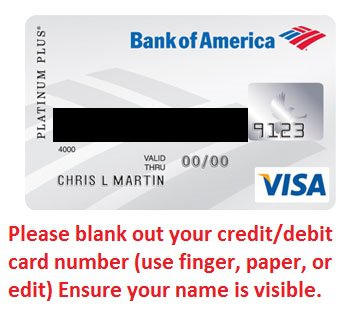 Certify via credit card