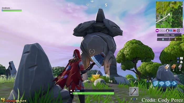 Fortnite Where To Search Between A Rock Man Tomato And Tree - it !   is right on the border of h3 and h4 to be exact you will find a rock circle of sorts and near the center of this impromptu stonehenge is a huge