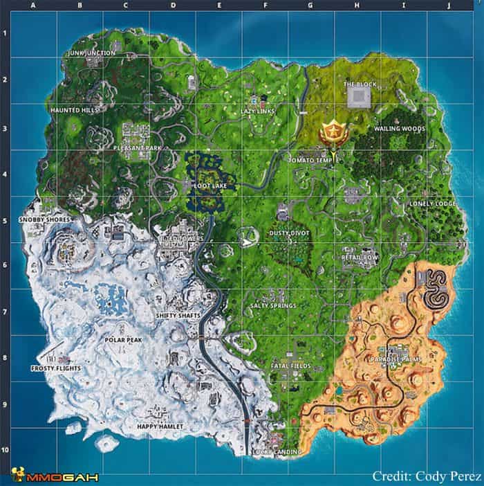 Fortnite: Where to Search Between A Rock Man, Tomato, and Tree