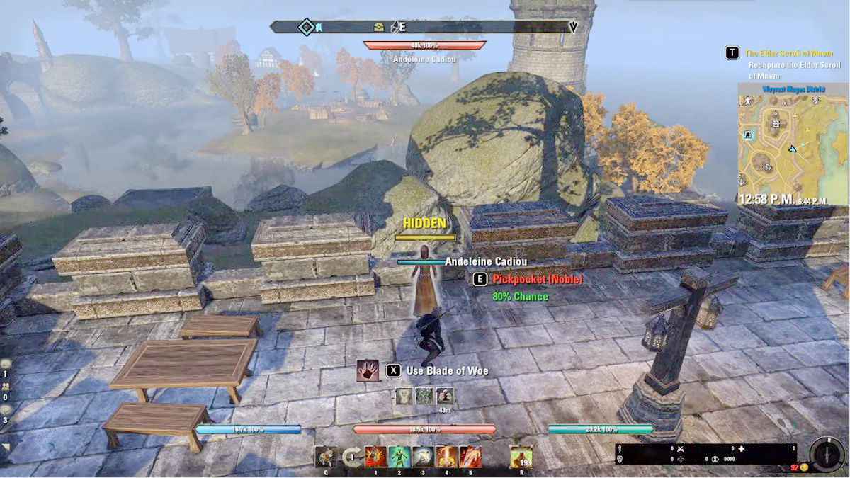 Pickpocketing in ESO