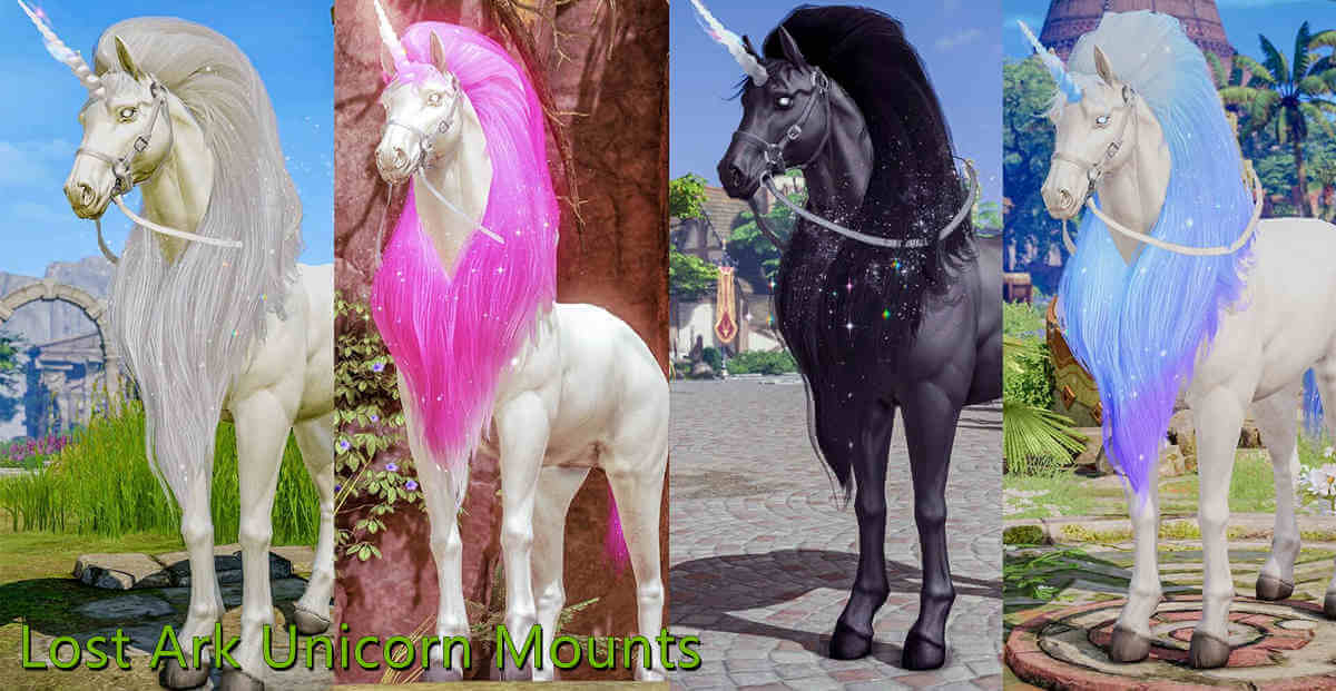 Lost Ark New Twitch Drop: Four Color Unicorn Mounts