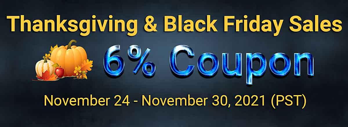 Thanksgiving & Black Friday Sales 2021 on MmoGah