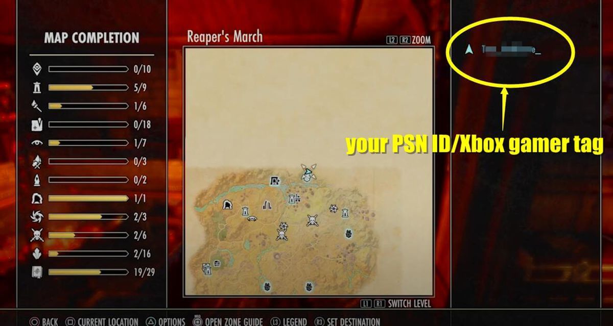 Where to Find Your PSN ID and Xbox Gamer Tag in ESO p4