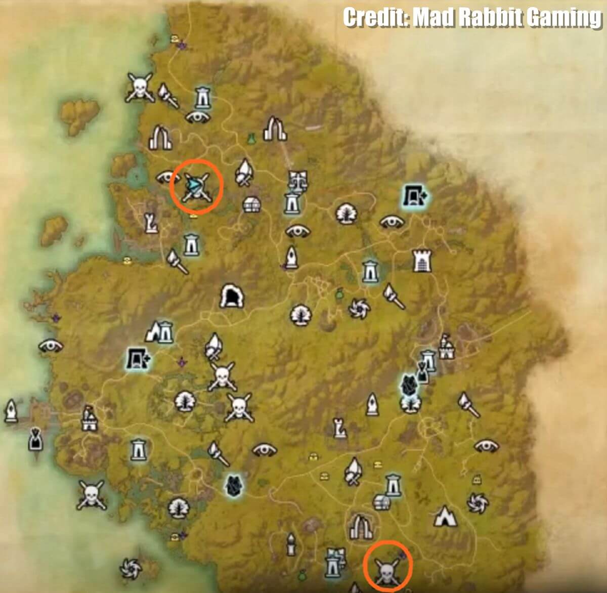 Where to Get Ring of the Wild Hunt in ESO p1 Symbol of Y'ffre Locations