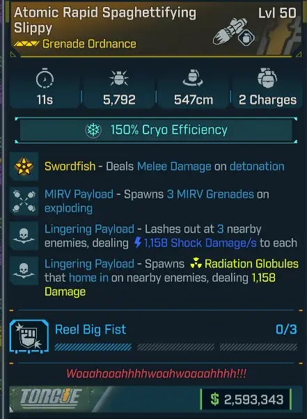 Atomic Rapid Spaghettifying Slippy - Borderlands 4 Items