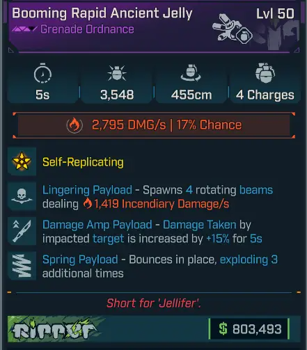 Booming Rapid Ancient Jelly - Borderlands 4 Items