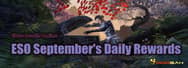 Unlock 100k Gold with ESO September's Daily Rewards