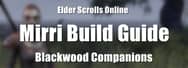 ESO Companions: Mirri Build Guide