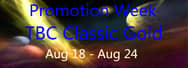 Sales Promotion of TBC Classic Gold at MmoGah from Aug 18 to Aug 24