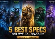 5 Specs You Can Main in WoW Midnight Mythic+ Season 2