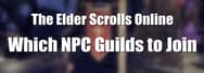 Which NPC Guilds to Join in ESO 