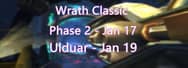 Wrath Classic Phase 2 Is Coming on Jan 17, with Ulduar Opening on Jan 19