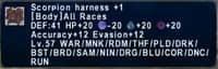 Scorpion harness +1 - HorizonXI Items