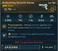 Ambushing Seventh Sense - Borderlands 4 Items