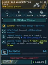 Atomic Rapid Spaghettifying Slippy - Borderlands 4 Items