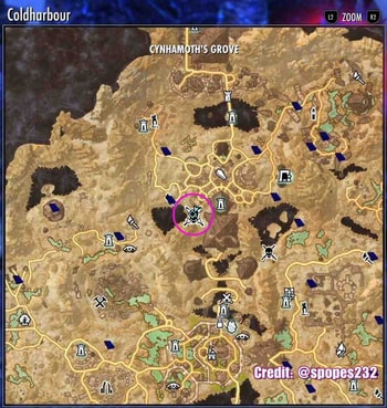the location of Fractured Prismatic Gem in ESO 