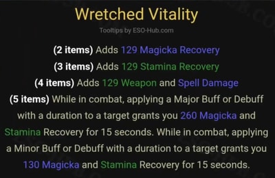wretched vitality - 5 best back bar sets for PvP in ESO – Update 47