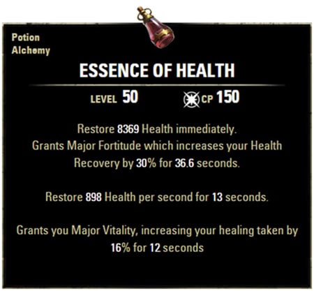 Best potions for eso pvp-Essence of Health