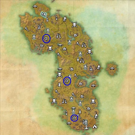 the three dolmens in Auridon ESO