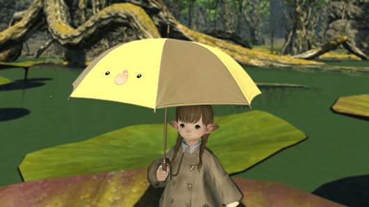 yellow umbrella