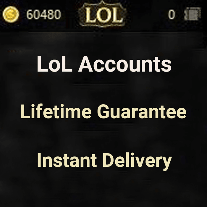 Lol accounts deals buy