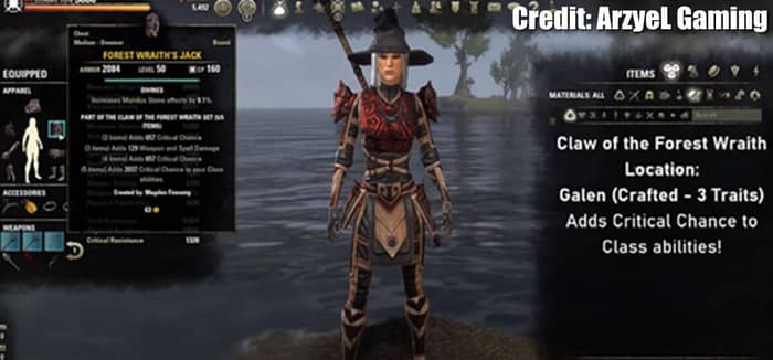 Claw of the Forest Wraith ESO