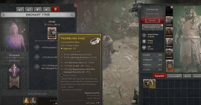 Diablo 4 Tricks to Improve Gear enchanting