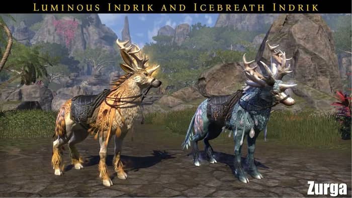 Luminous Indrik mount and Icebreath Indrik mount
