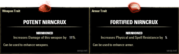 Potent Nirncrux and Fortified Nirncrux in ESO