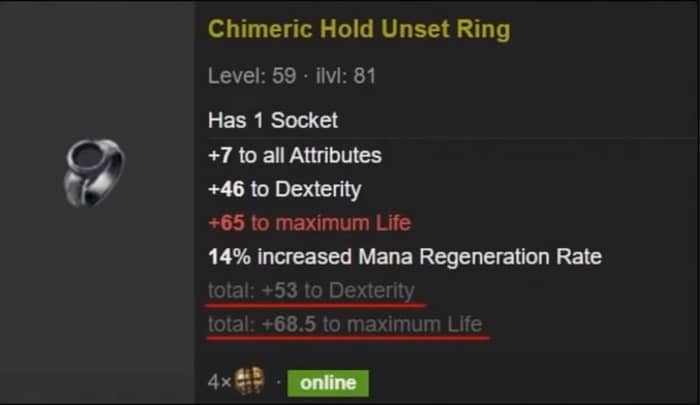 Brutal Exsanguinate Build Elementalist Witch mandatory ring