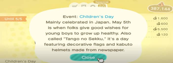 Animal Crossing Children's Day