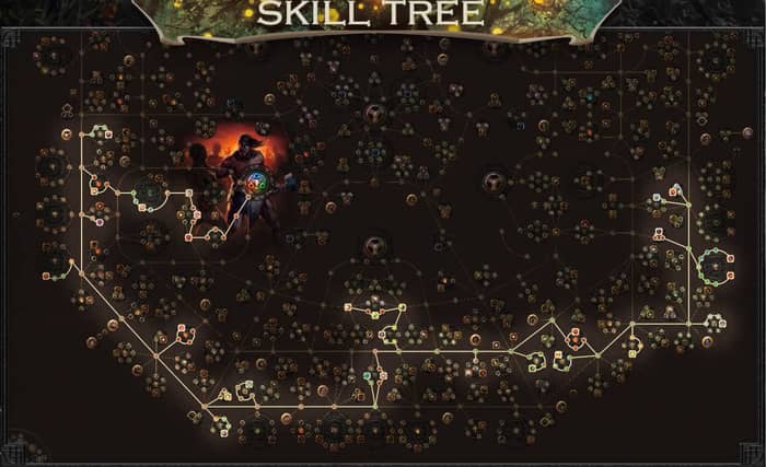 Fire Wild Strike Build Berserker Marauder skill tree