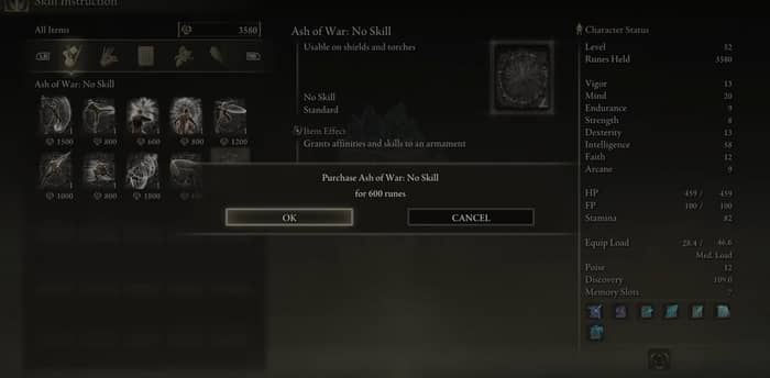  no skill ash of war
