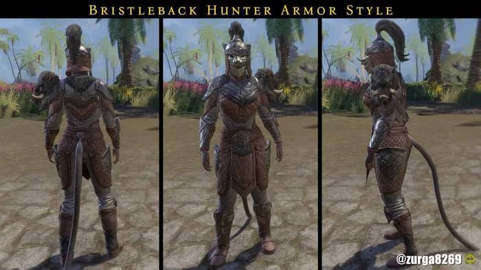 ESO Bristleback Hunter outfit style