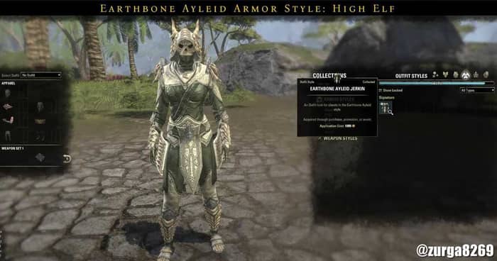 The Earthbone Ayleid armor style