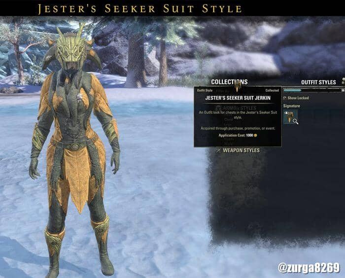 Jester's Seeker Suit style