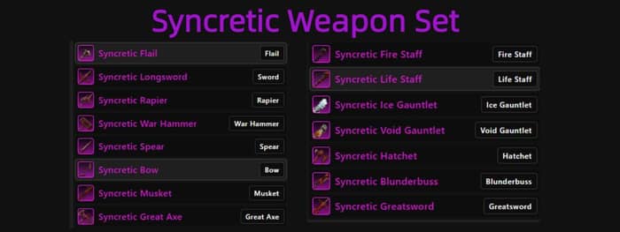 Syncretic Weapon Set