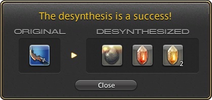 ffxiv desynthesis