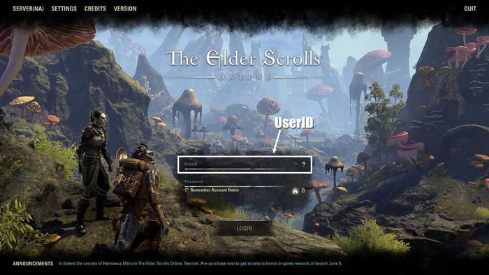 busque el ID de usuario de eso en la pantalla de inicio de sesión