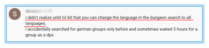 language setting