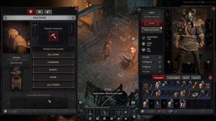 Diablo 4 Something about Renown, Purveyor of Curiosities, Items, Item Sockets and Forging Legendary Affixes content 3