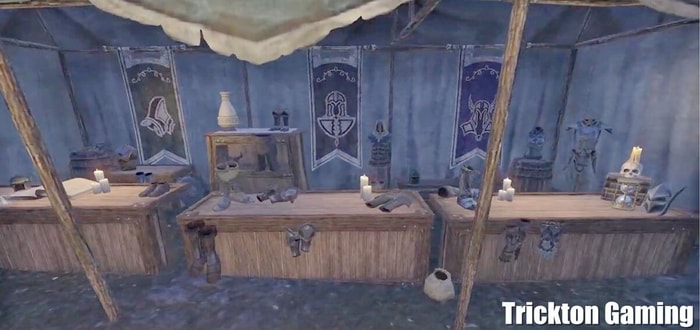 Find many items on tables in Velyn Harbor