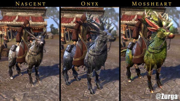 Mossheart Indrik Mount and Onyx Indrik Mount