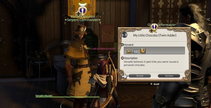 Unlocking Chocobo Mount