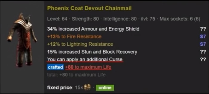 Brutal Exsanguinate Build Elementalist Witch rare body armour