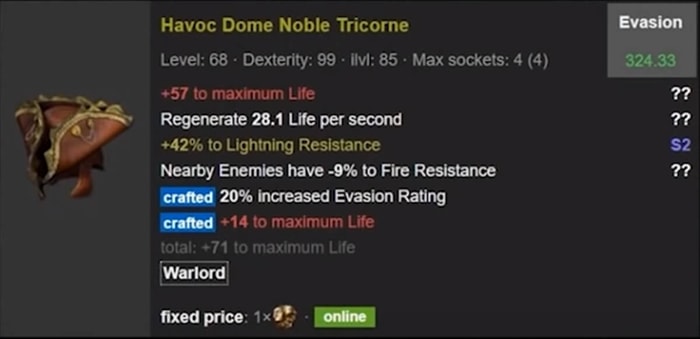 Fire Flicker Strike Build Ascendant Scion rare helmet 