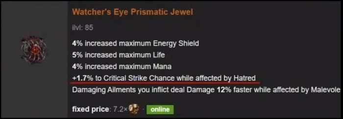 Ice Shot Build Deadeye Ranger watcher's eye