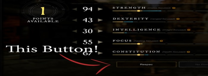 New World Reset Attribute Points