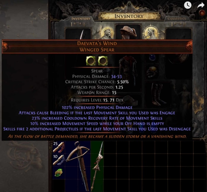 poe 2 Daevata's Wind