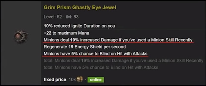SRS Summon Raging Spirits Build Necromancer Witch abyss jewel 2